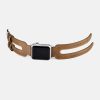 iCarer Valódi bőr óraszíj Apple Watch 38/40/41 mm dupla szíjas de-6958955820621 2 kép