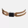 iCarer Valódi bőr óraszíj Apple Watch 38/40/41 mm dupla szíjas de-6958955820621 2 kép