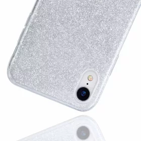 Glitter flitteres tok SAMSUNG GALAXY A02S ezüst-5902429900877 2 kép