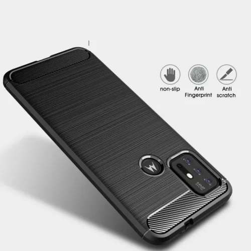 Motorola Moto G10/G30 Tech-Protect carbon mintájú TPU tok fekete-6216990210310 3 kép