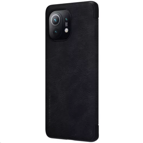 Xiaomi Mi 11 Nillkin Qin bőr fliptok fekete-6902048214118 2 kép
