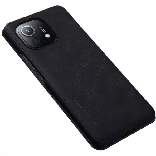 Xiaomi Mi 11 Nillkin Qin bőr fliptok fekete-6902048214118 3 kép