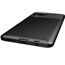 Samsung Galaxy A42 5G Armored szénszál mintájú TPU tok fekete-5902429901805 2 kép