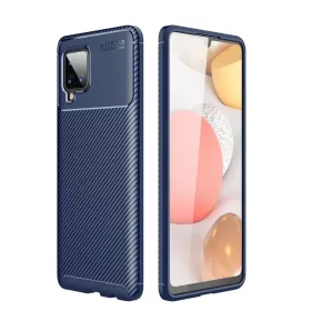   Armored szénszál mintájú TPU tok SAMSUNG GALAXY A42 5G kék