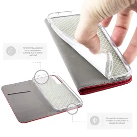 Mágneses fliptok SAMSUNG GALAXY M31S piros-5900495871497 2 kép