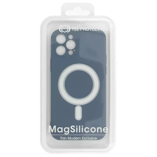 iPhone 12 Pro MAX TEL PROTECT MagSilicone tok kék-5900217406990 5 kép