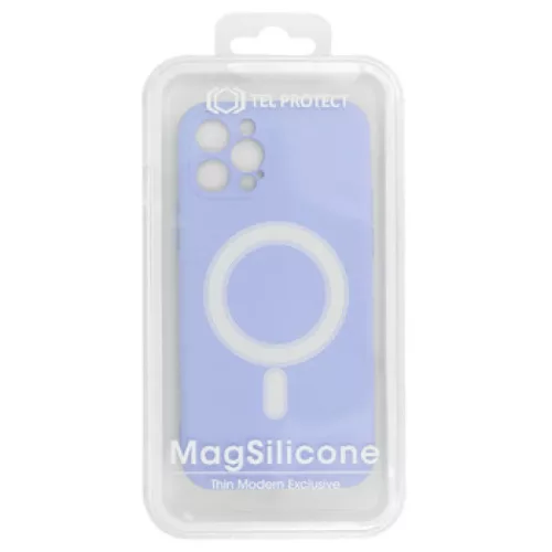 iPhone 12 Pro MAX TEL PROTECT MagSilicone tok lila-5900217406976 5 kép