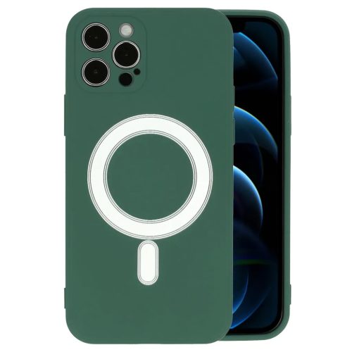 iPhone 12 Pro MAX TEL PROTECT MagSilicone tok sötétzöld-5900217406945 1 kép