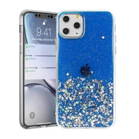   Brilliant csillogó flitteres tok Samsung A72 4G/5G sötétkék