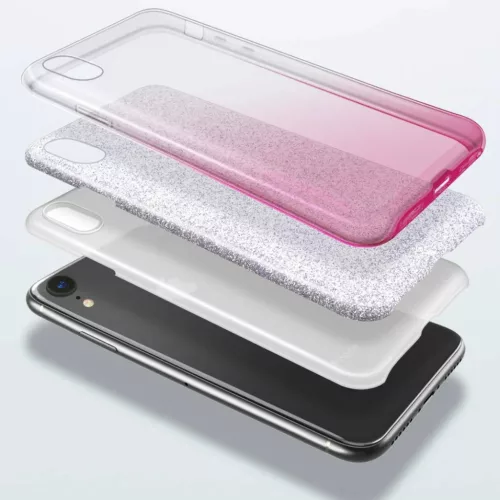 Glitter flitteres tok SAMSUNG GALAXY A02S pink-5902429901447 2 kép