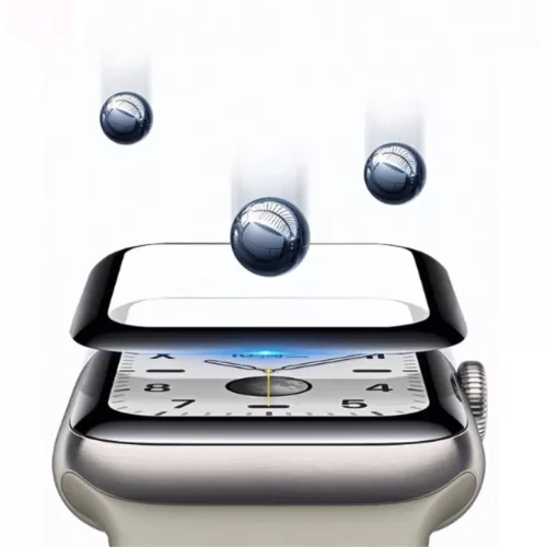Apple Watch 4/5 (44mm) kijelzővédő üvegfólia fekete MyScreen Diam-5901924992271 1 kép