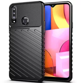   Thunder fokozott védelmet biztosító flexibilis TPU tok SAMSUNG GALAXY A20S fekete