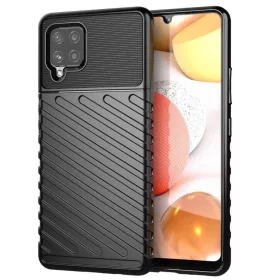   Thunder fokozott védelmet biztosító flexibilis TPU tok SAMSUNG GALAXY A42 5G fekete