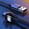 Ugreen Nylon harisnyázott USB - USB Type C kábel döntött fejjel 1m-6957303873135 7 kép