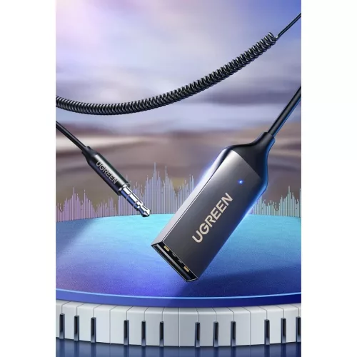 Ugreen USB Vezeték nélküli Bluetooth 5.0 AUX adapter jack audio ká-6957303876013 3 kép