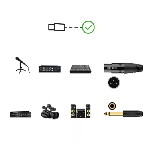 Ugreen microphone kábel XLR (bemeneti aljzat) - 6.35mm jack (csatlako-6957303827213 4 kép