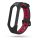 Xiaomi Mi Smart Band 5/6 Tech-protect Armour Óraszíj Fekete/piros-6216990211591 4 kép