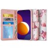 TECH-PROTECT Wallet fliptok Samsung M12 Rózsa mintás