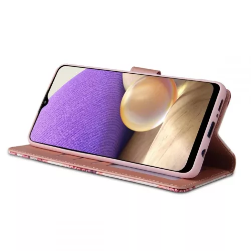 TECH-PROTECT Wallet fliptok Samsung M12 Rózsa mintás-6216990211010 2 kép
