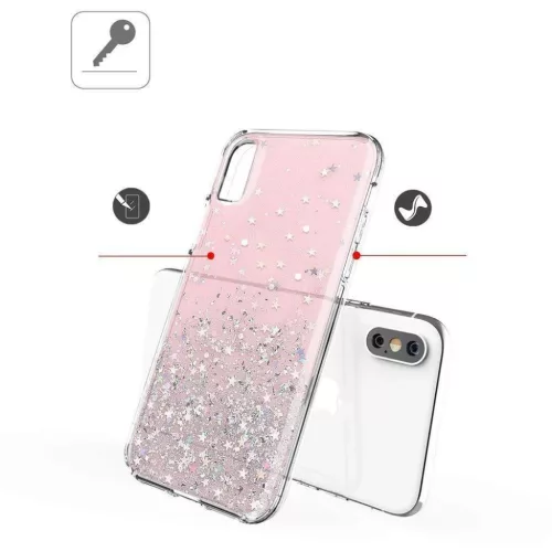 Wozinsky Star csillogó flitteres tok Samsung A42 5G zöld-9111201922624 4 kép