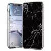 Wozinsky márvány mintás tok Samsung M51 fekete