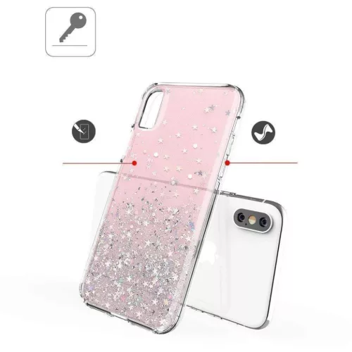 Wozinsky Star csillogó flitteres tok Samsung Galaxy A42 5G kék-9111201926745 2 kép