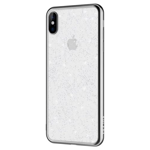 iPhone 12 mini SULADA Glitter tok átlátszó/fekete-5904161101185 1 kép