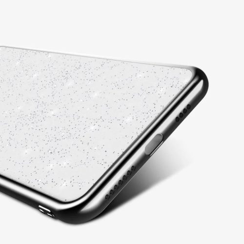 iPhone 12 mini SULADA Glitter tok átlátszó/fekete-5904161101185 7 kép