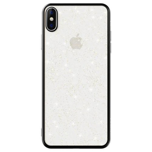 iPhone 12 Pro Max Sulada Glitter tok átlátszó/fekete-5904161101208 1 kép