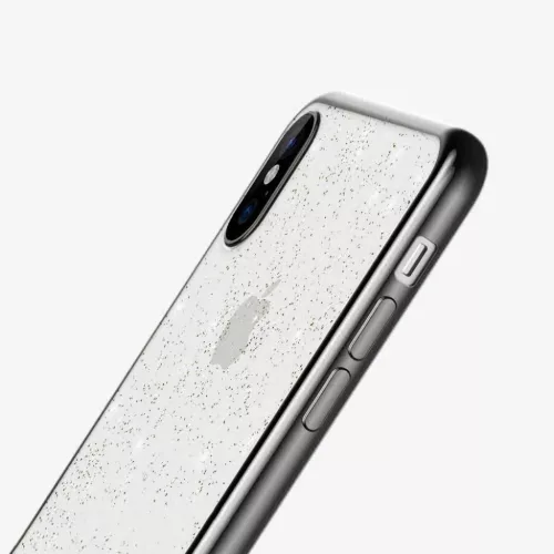 iPhone 12 Pro Max Sulada Glitter tok átlátszó/fekete-5904161101208 4 kép