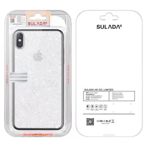 iPhone 12 Pro Max Sulada Glitter tok átlátszó/fekete-5904161101208 7 kép