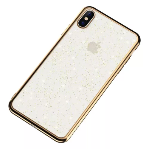 iPhone 12 Pro Max Sulada Glitter tok átlátszó/arany-5904161101307 4 kép