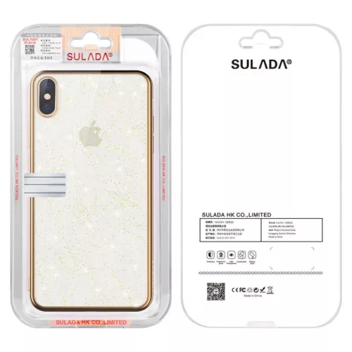 iPhone 12 Pro Max Sulada Glitter tok átlátszó/arany-5904161101307 8 kép