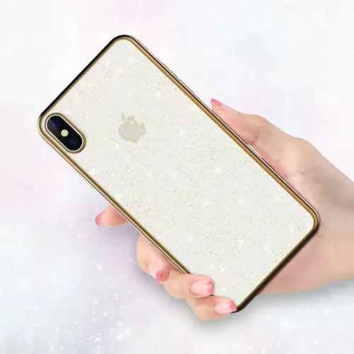 iPhone 12 Pro Max Sulada Glitter tok átlátszó/arany-5904161101307 9 kép