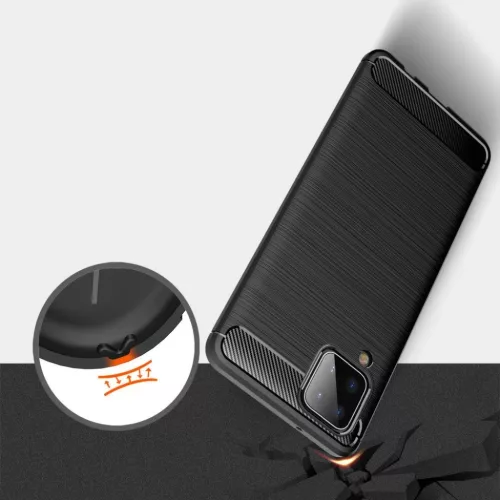Tech-Protect carbon mintájú TPU tok Samsung M12 fekete-6216990210921 6 kép