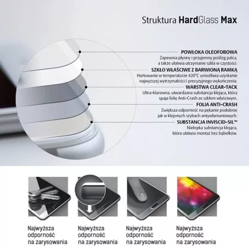 Samsung A71 3MK Hardglass Max üvegfólia fekete-5903108227094 2 kép