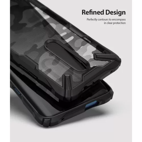 Ringke Fusion X tok OnePlus 7 terepmintás fekete-8809659047716 3 kép