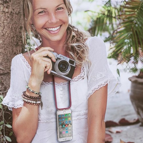 Forcell Cord tok csuklópánttal SAMSUNG A02S piros-5903396104695 6 kép