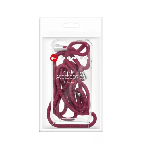 SAMSUNG A32 5G Forcell Cord tok csuklópánttal piros-5903396104718 4 kép