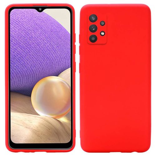 SAMSUNG A32 5G Forcell Soft szilikon tok piros-5903396098956 8 kép