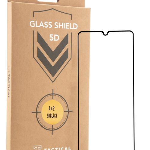 Tactical Shield 5D kijelzővédő üvegfólia Samsung Galaxy A42 5G fekete