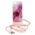 Rope Glitter tok Samsung M31S pánttal, flitteres pink