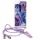 Rope Glitter tok Samsung M51 pánttal, flitteres kék 