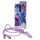 Rope Glitter tok Samsung A02S pánttal, flitteres kék
