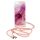 Rope Glitter tok Samsung A02S pánttal, flitteres pink
