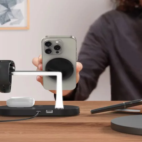Tech-Protect A12 3 az 1-ben vezeték nélküli töltőállomás 15W Ma-6216990211867 2 kép