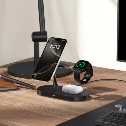 Tech-Protect A12 3 az 1-ben vezeték nélküli töltőállomás 15W Ma-6216990211867 4 kép