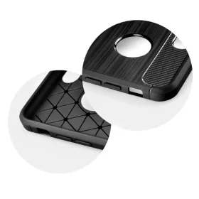 Forcell szénszál mintájú TPU tok OPPO A72 fekete-5903396080647 2 kép