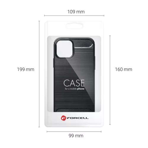Forcell szénszál mintájú TPU tok OPPO A72 fekete-5903396080647 3 kép