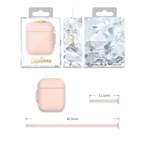 Kingxbar Morandi Apple AirPods 1/2 tok pink-6959003551672 4 kép
